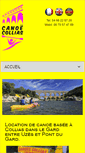 Mobile Screenshot of canoe-collias.com