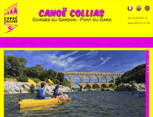 Tablet Screenshot of canoe-collias.com